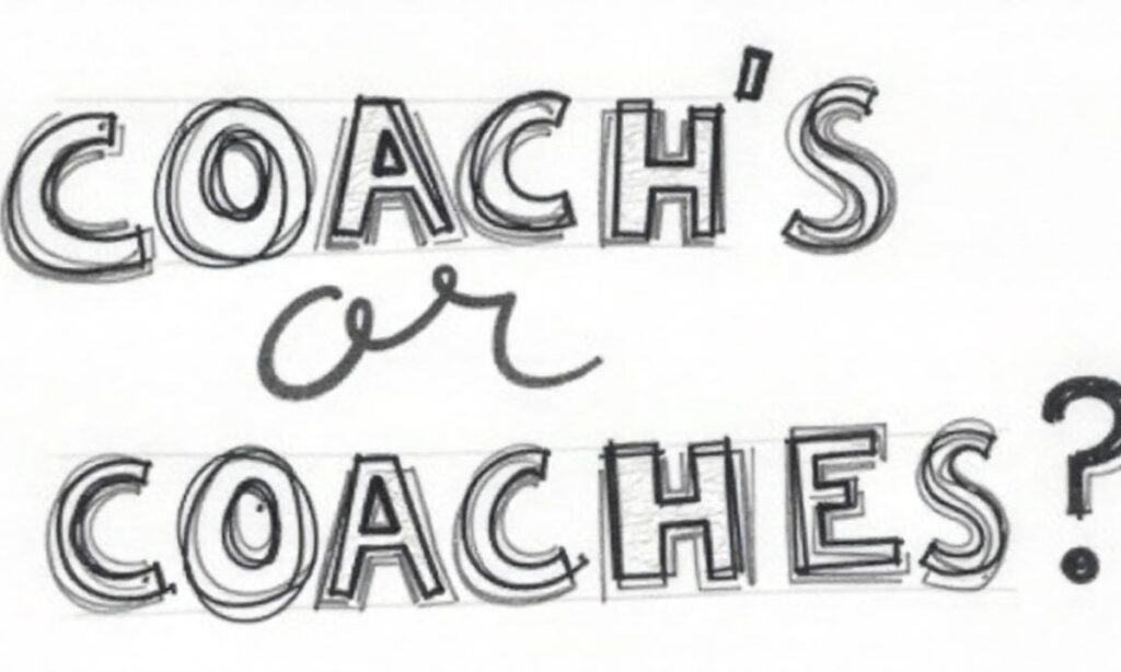 Coach’s or Coaches’ or Coaches Understanding the Differences In Detailed