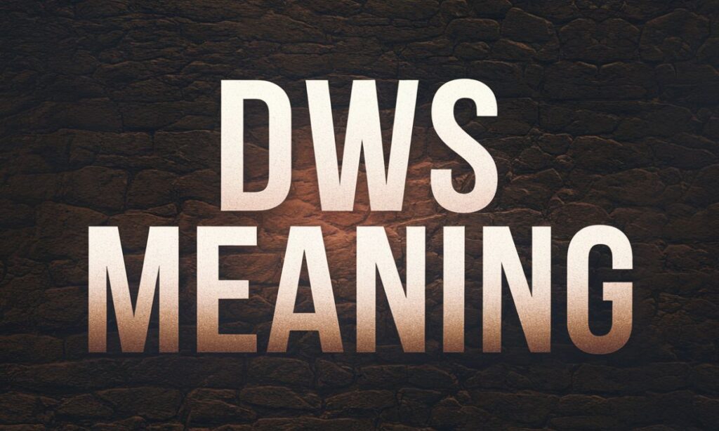 DWS Meaning Understanding in Texting, Social Media & More In Detailed