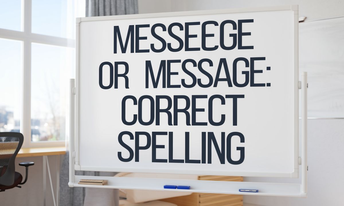 Messege or Message Correct Spelling + Examples In Detailed