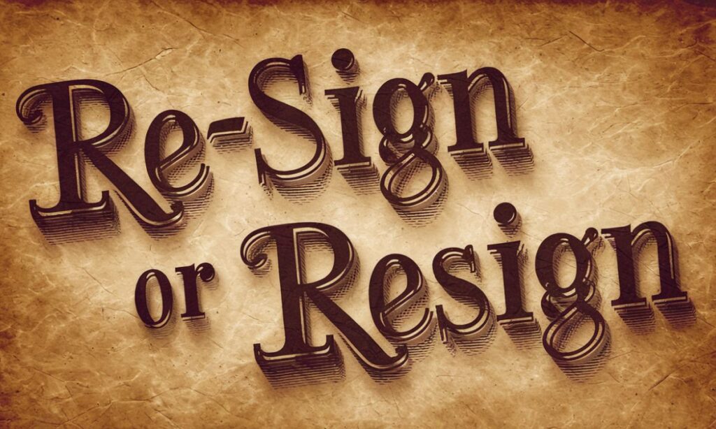 Re-sign or Resign Learn When and How to Use Each Correctly In Detailed