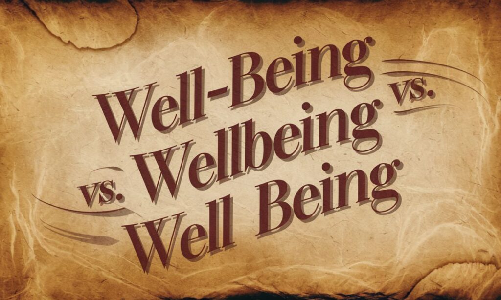 Well-being vs. Wellbeing vs. Well Being In Detailed