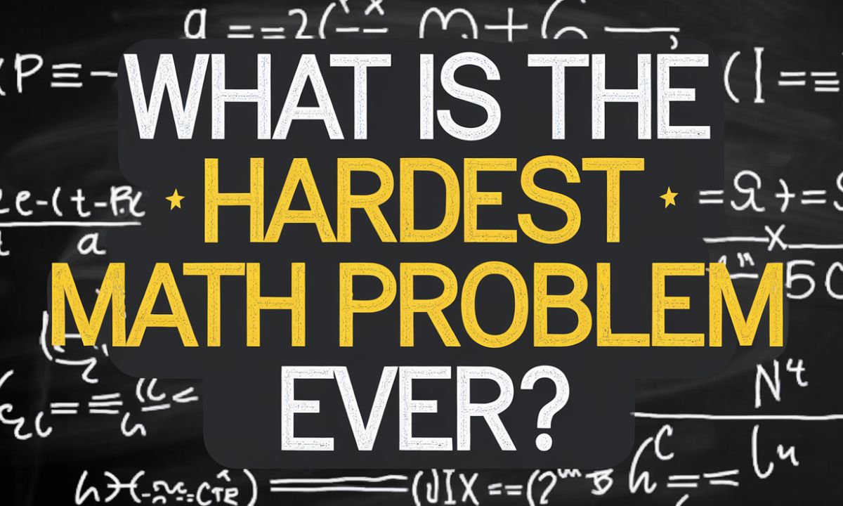 What Is The Hardest Math Problem Ever