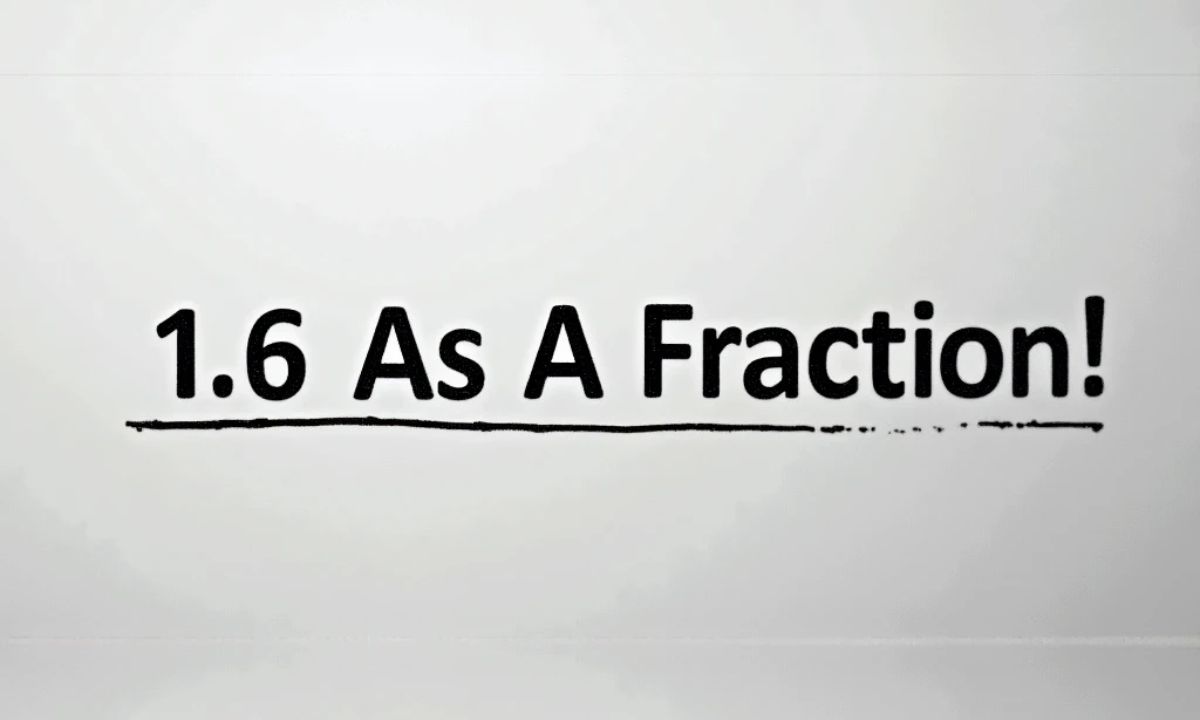 1.6 As A Fraction